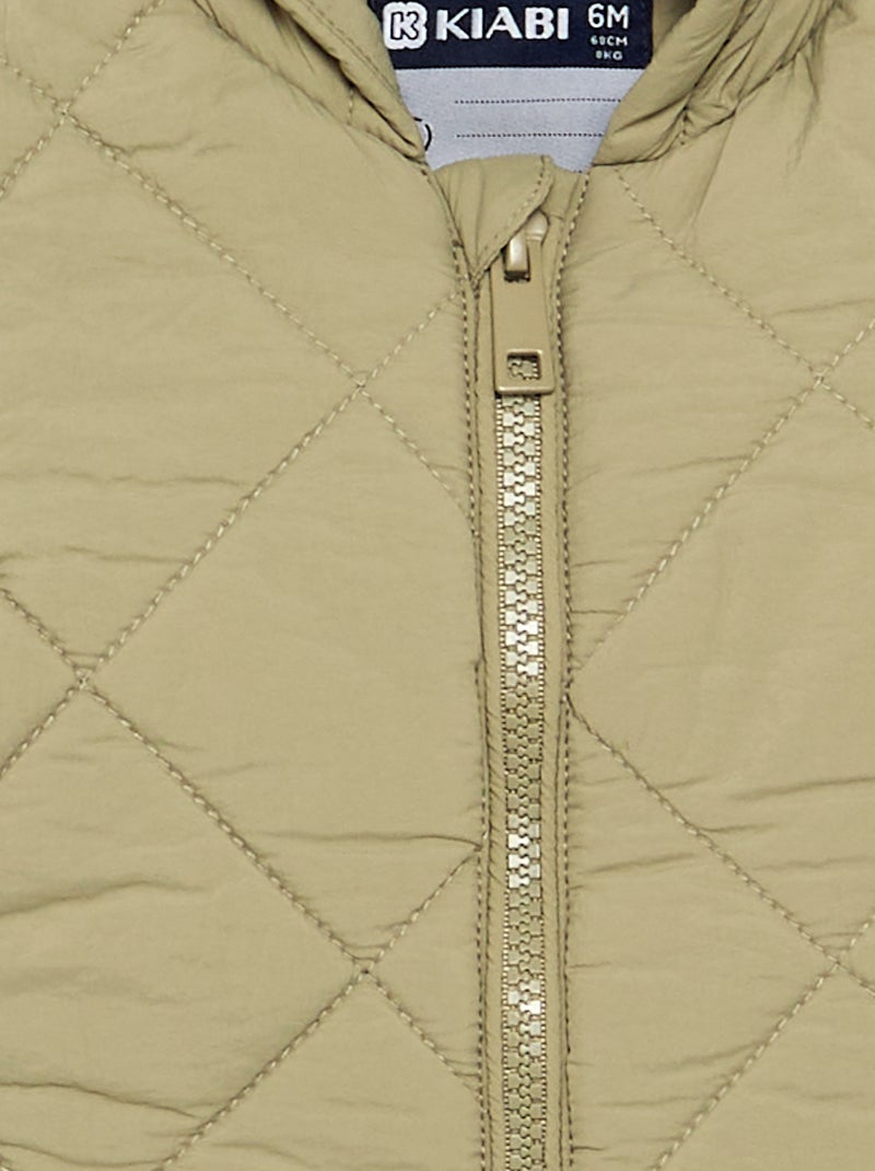 Hooded Zip-Up Jacket Green - Kiabi