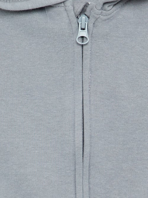 Hooded zip-up sweatshirt - Kiabi