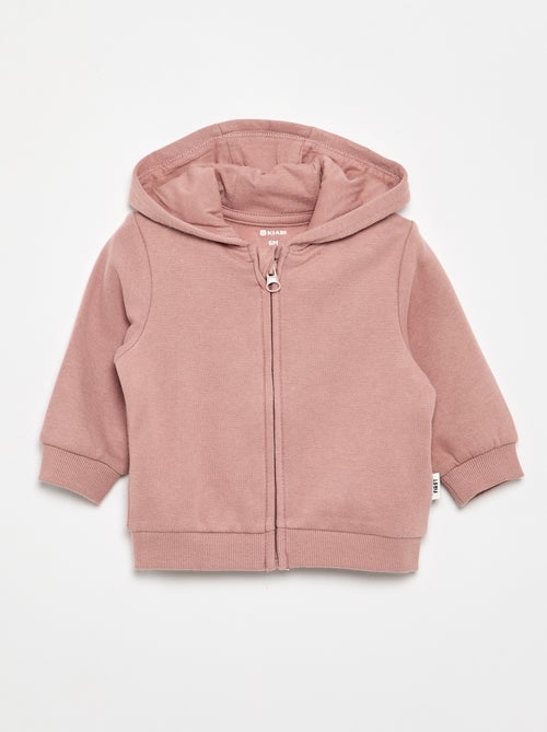 Hooded zip-up sweatshirt - Kiabi