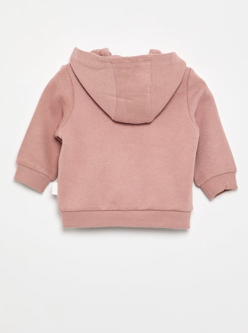 Hooded zip-up sweatshirt - Kiabi