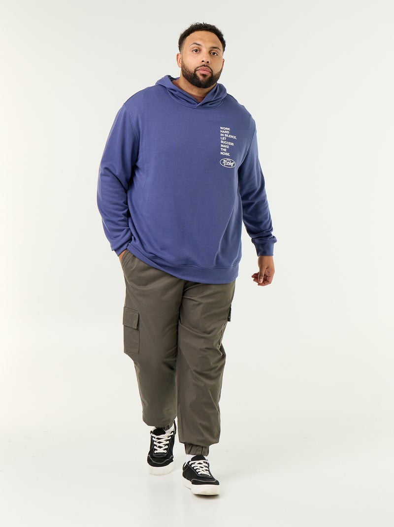 Hoodie aus French Terry Bleu - Kiabi