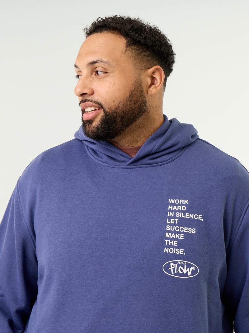 Hoodie aus French Terry Bleu - Kiabi