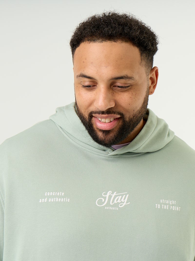Hoodie aus French Terry Vert - Kiabi