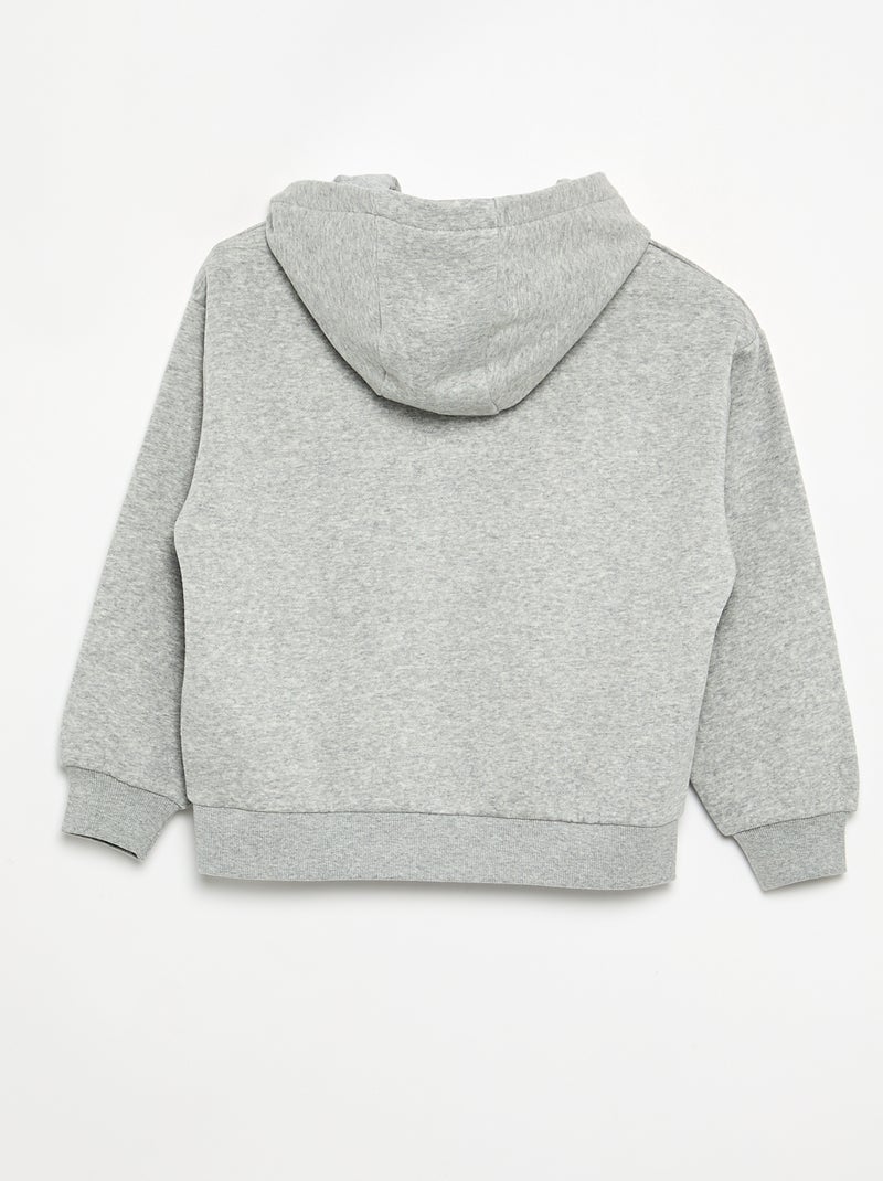 Hoodie beidseitig bedruckt Gris - Kiabi
