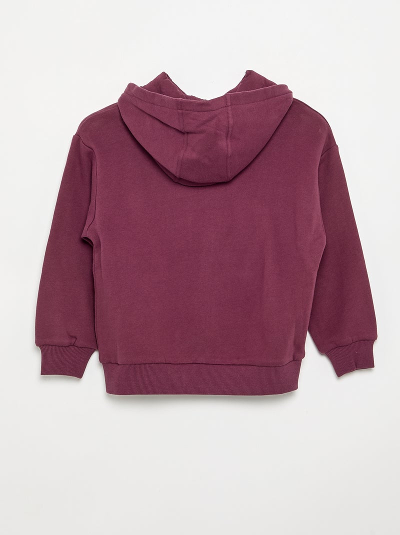 Hoodie mit Kängurutasche Lila - Kiabi