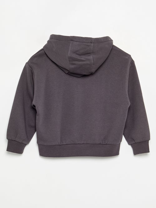 Hoodie with front and back print - Kiabi
