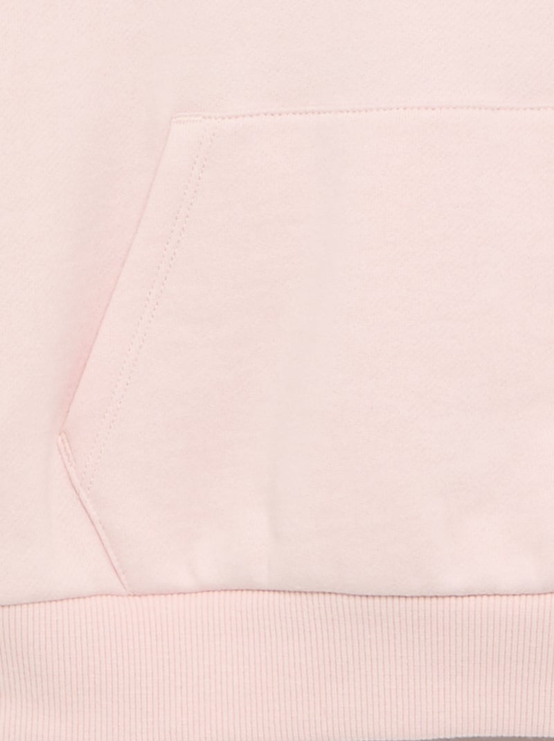 Hoodie with kangaroo pocket Pink - Kiabi
