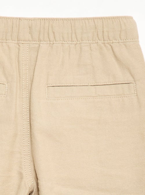 Hose aus Leinenmischgewebe - Kiabi