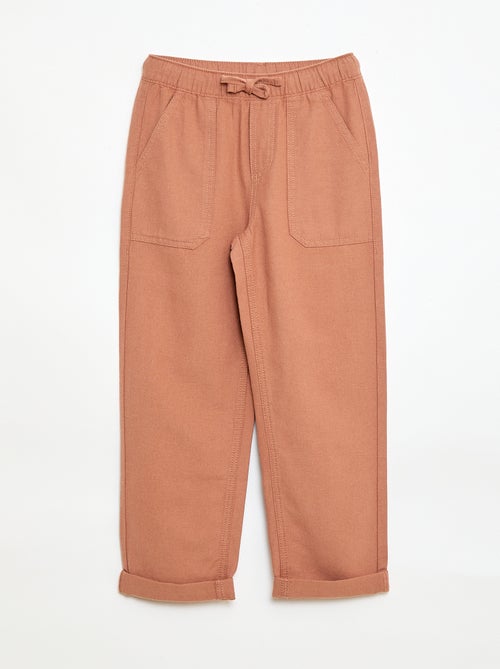 Hose aus Leinenmischgewebe - Kiabi