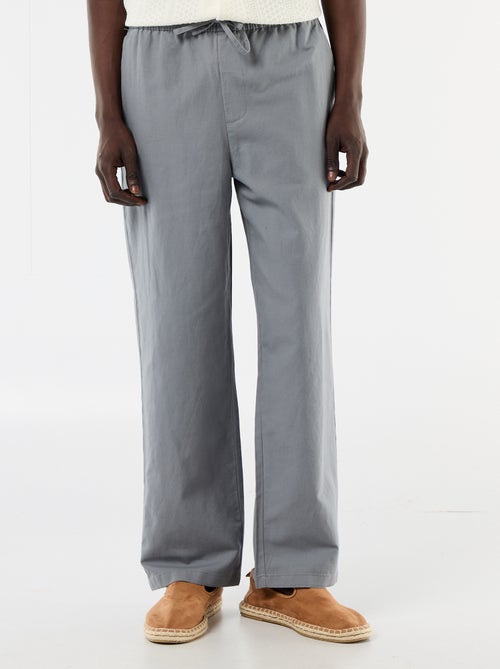 Hose aus Leinenmischung - Kiabi Hose aus Leinenmischung - Kiabi
