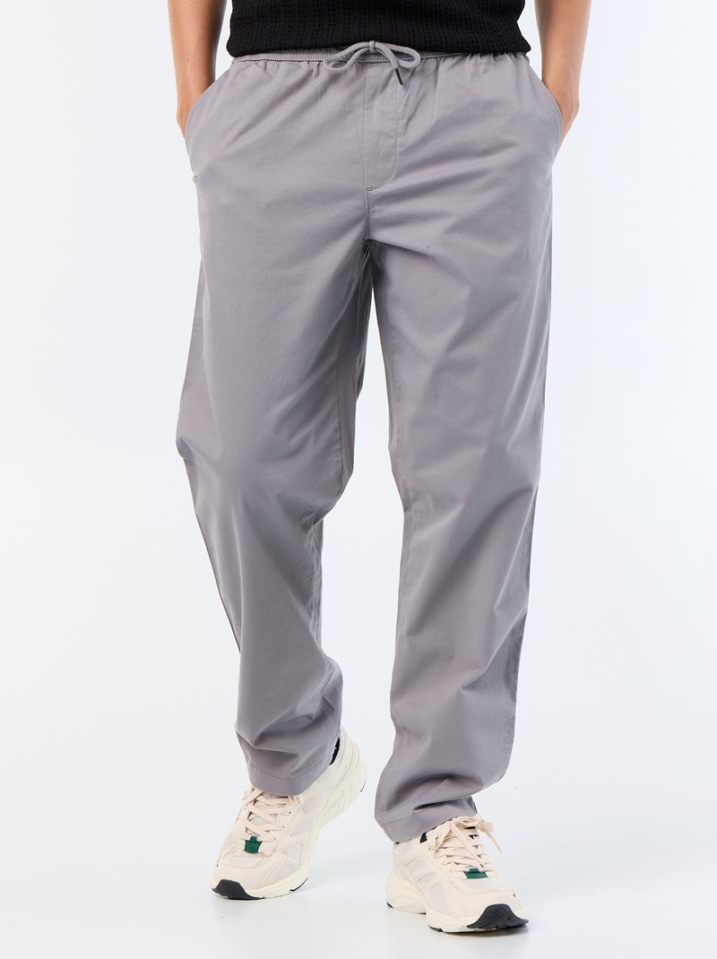 Hose mit Pfirsichhaut-Effekt Gris - Kiabi
