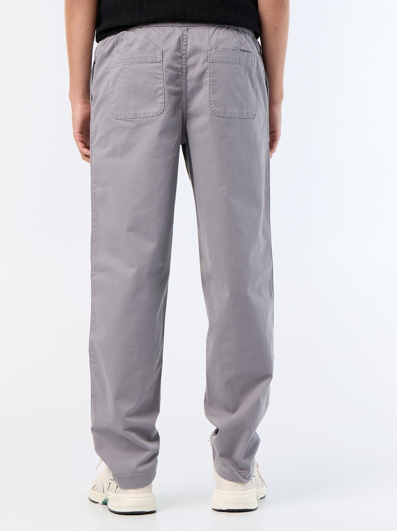 Hose mit Pfirsichhaut-Effekt Gris - Kiabi