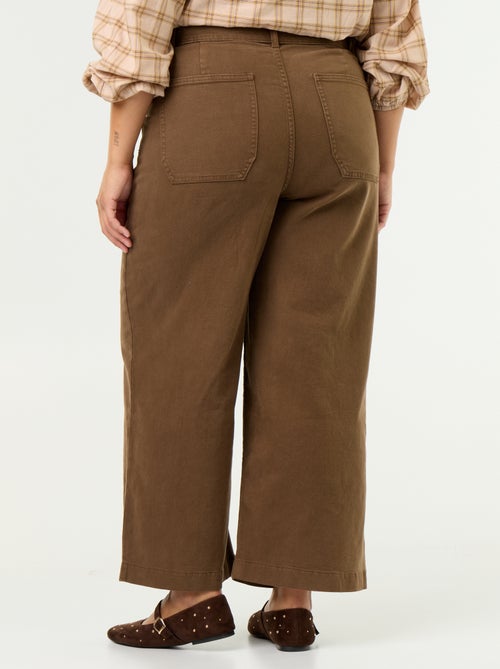 Hose mit weitem Bein / Wide Leg, normale Taille - Kiabi