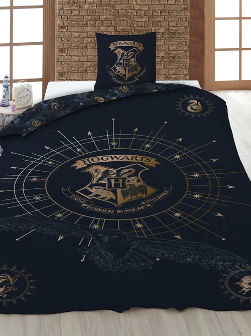 Housse de couette 'Harry potter' 140x200 cm avec oreillers - Kiabi Housse de couette 'Harry potter' 140x200 cm avec oreillers - Kiabi