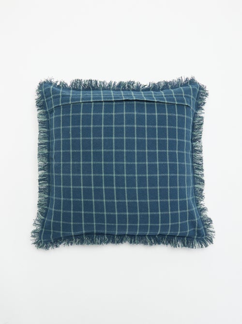Housse de coussin avec franges - Kiabi