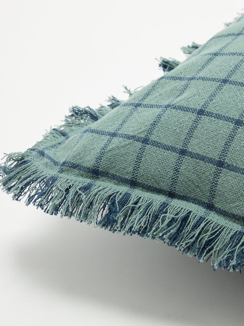 Housse de coussin avec franges - Kiabi