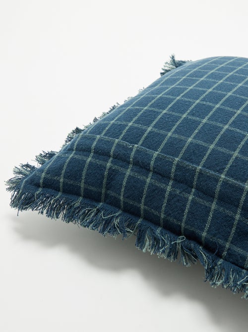 Housse de coussin avec franges - Kiabi