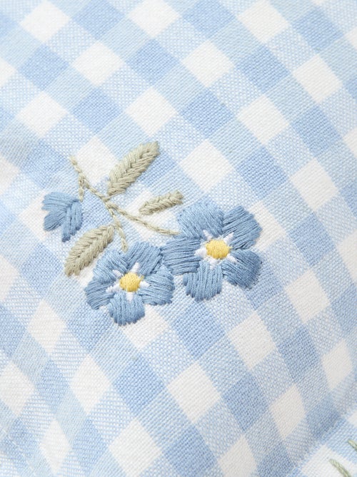 Housse de coussin brodée - Kiabi