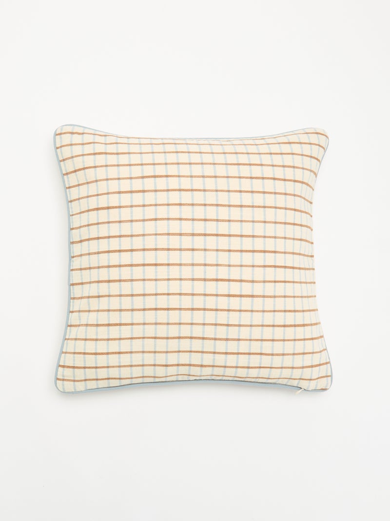 Housse de coussin carrée Marron - Kiabi