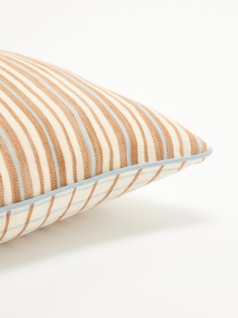 Housse de coussin carrée Marron - Kiabi
