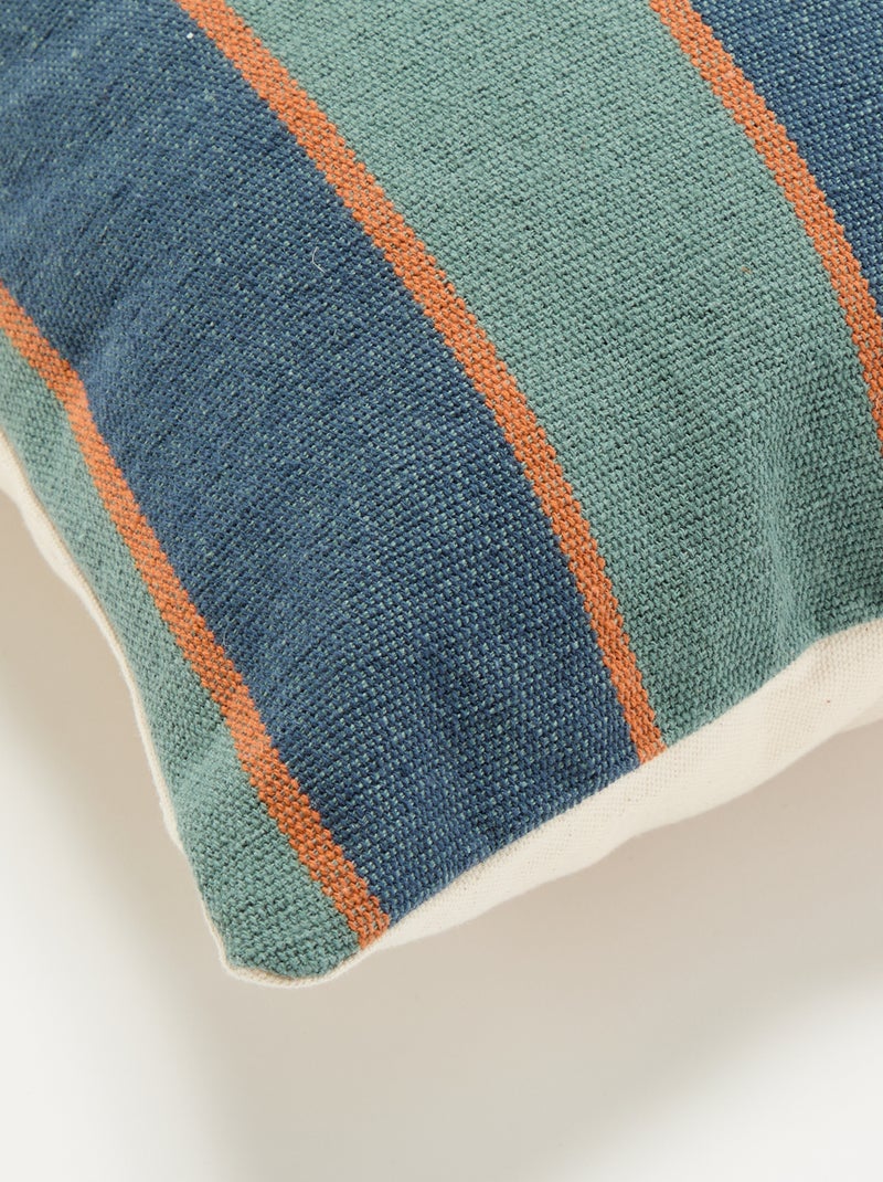 Housse de coussin rayée - Kiabi Home Vert - Kiabi