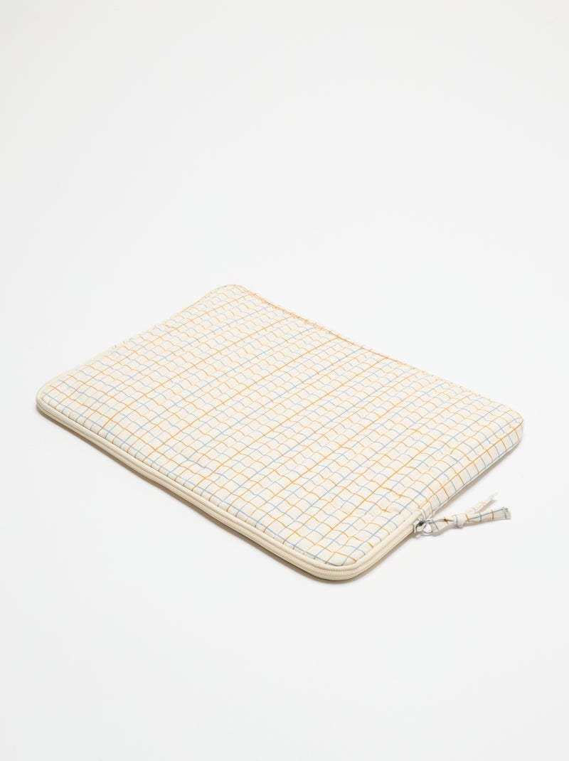 Housse d'ordinateur 36x25 cm - Noël Beige - Kiabi