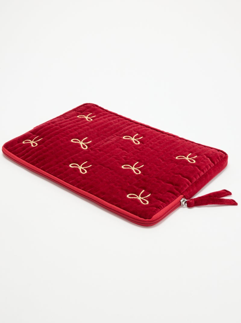 Housse d'ordinateur 36x25 cm de Noël Rouge - Kiabi