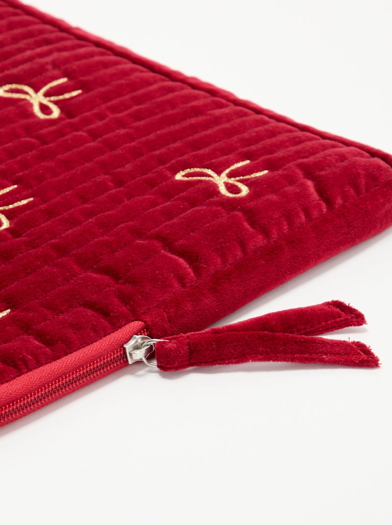 Housse d'ordinateur 36x25 cm de Noël Rouge - Kiabi