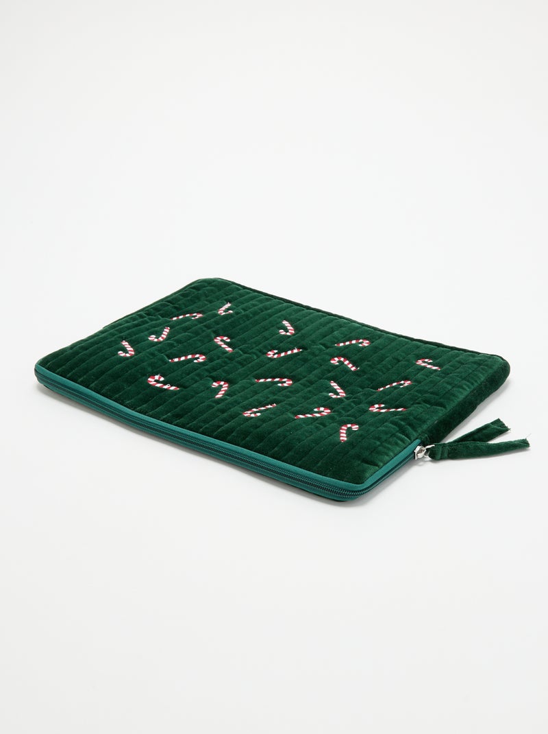 Housse d'ordinateur 36x25 cm Vert - Kiabi