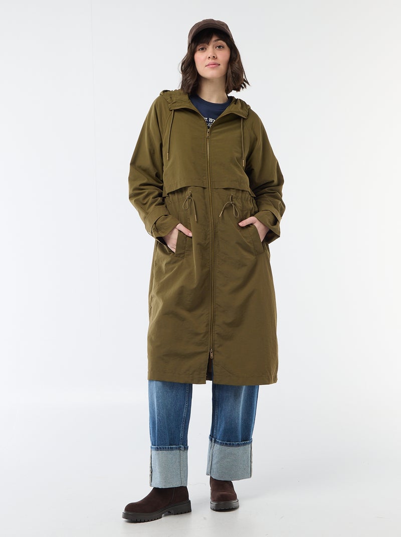 Imperméable à capuche Vert - Kiabi