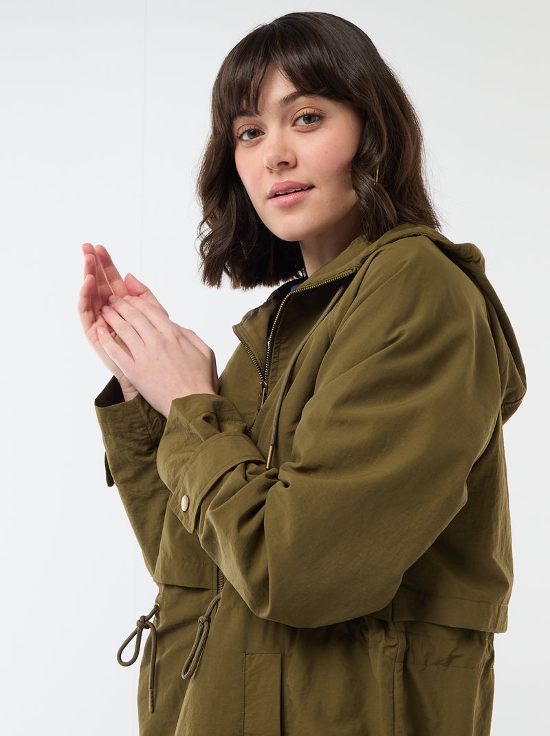 Imperméable à capuche Vert - Kiabi