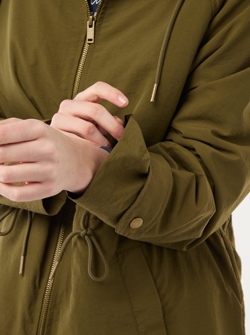 Imperméable à capuche Vert - Kiabi