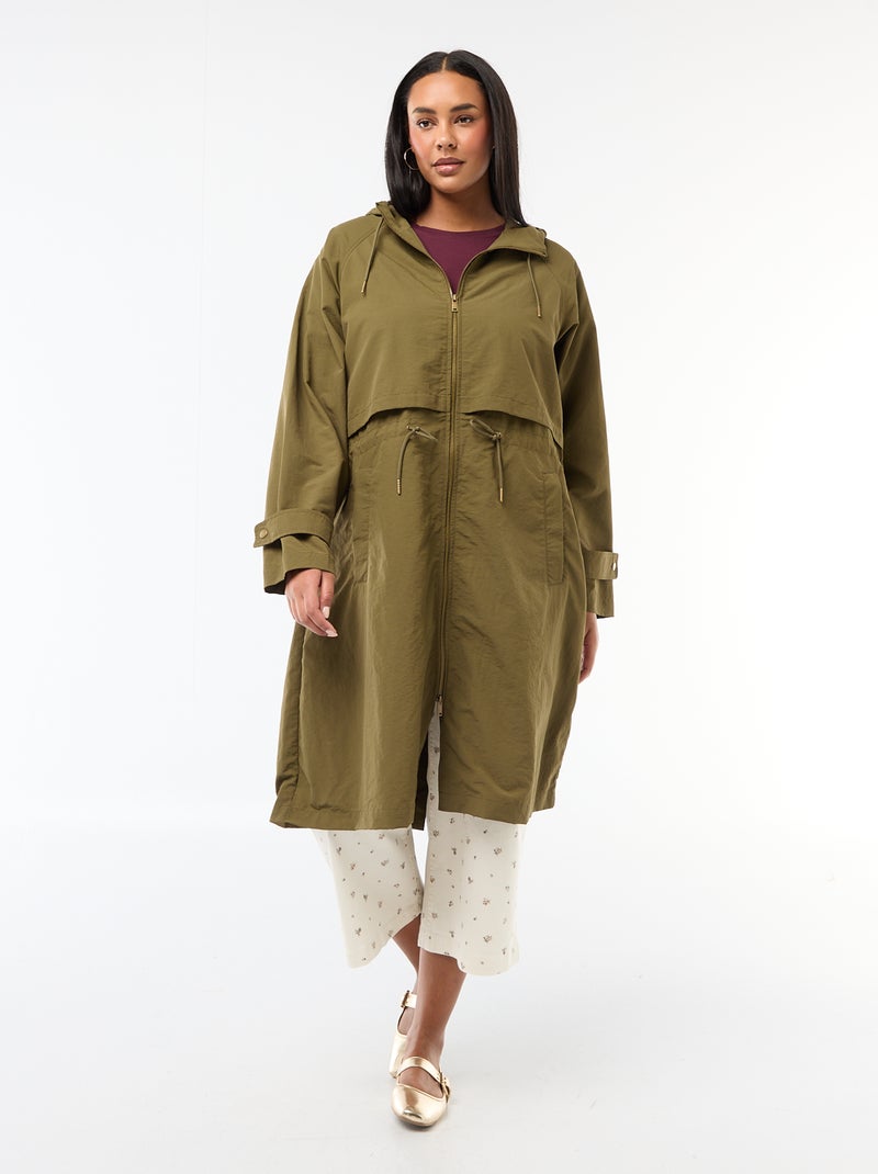 Imperméable à capuche Vert - Kiabi