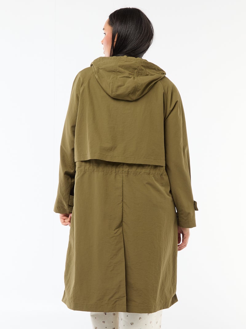 Imperméable à capuche Vert - Kiabi