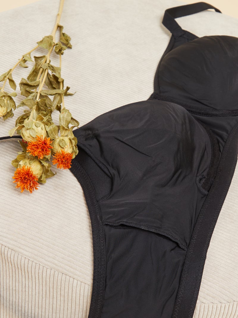 Invisible Post-Surgery Bra - Pink October Black - Kiabi