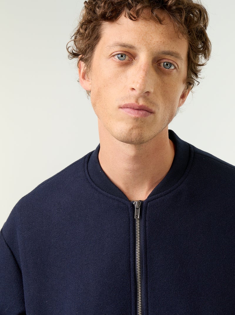 Jacke in Wolloptik Blau - Kiabi