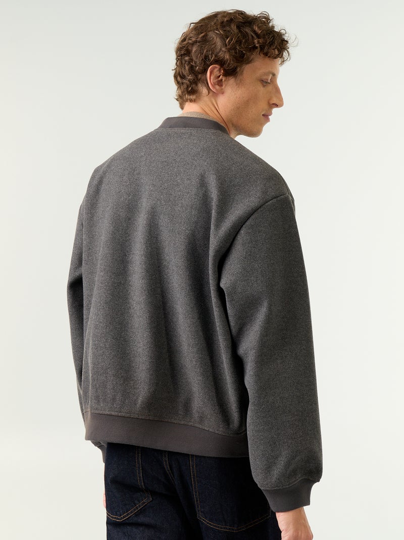 Jacke in Wolloptik Grau - Kiabi