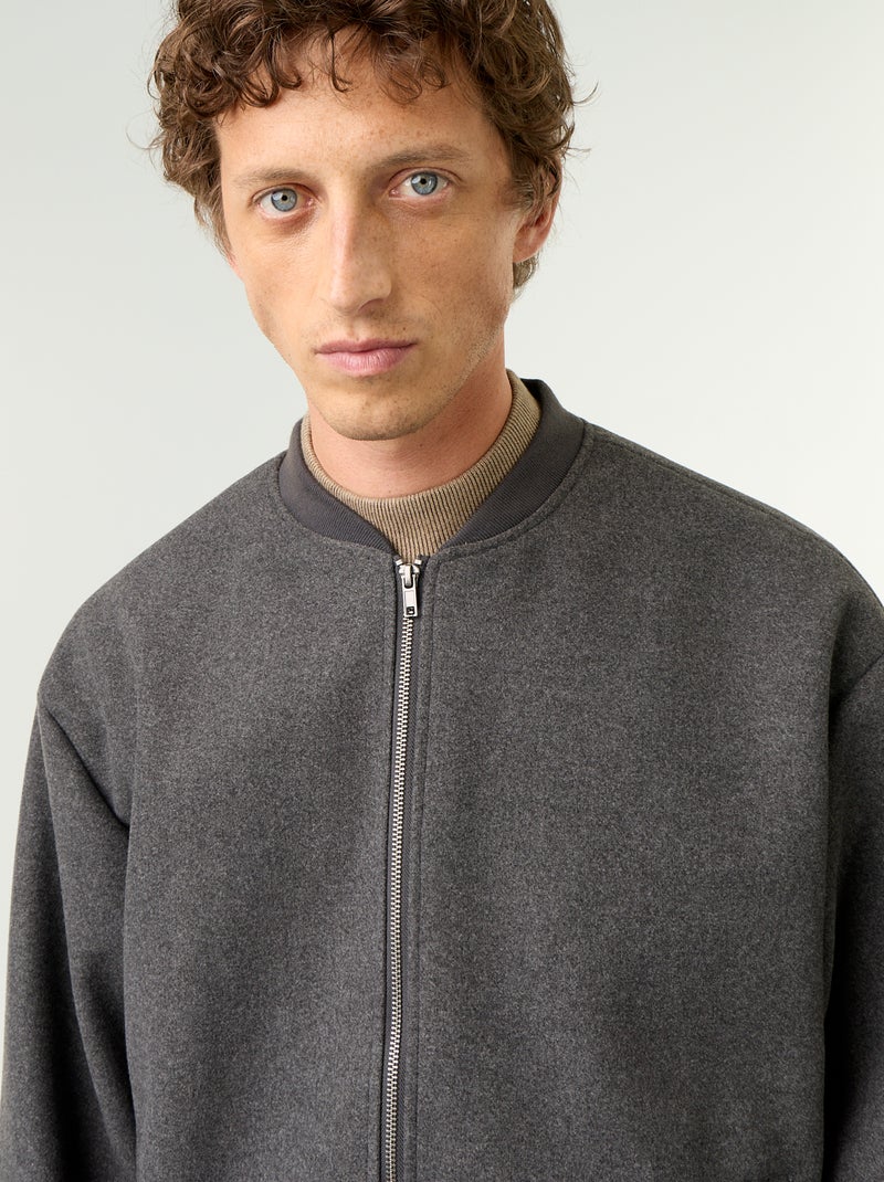 Jacke in Wolloptik Grau - Kiabi