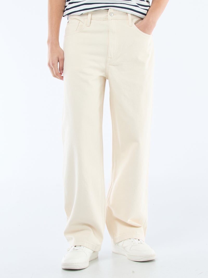 Jean baggy Beige - Kiabi