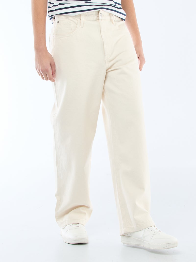 Jean baggy Beige - Kiabi