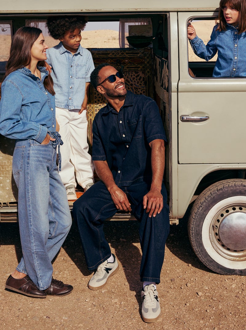 Jean baggy Bleu - Kiabi