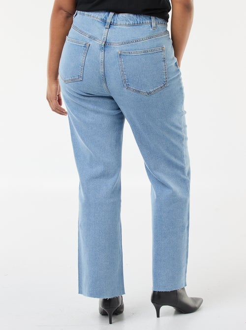 Jean bootcut avec bords à cru - Kiabi