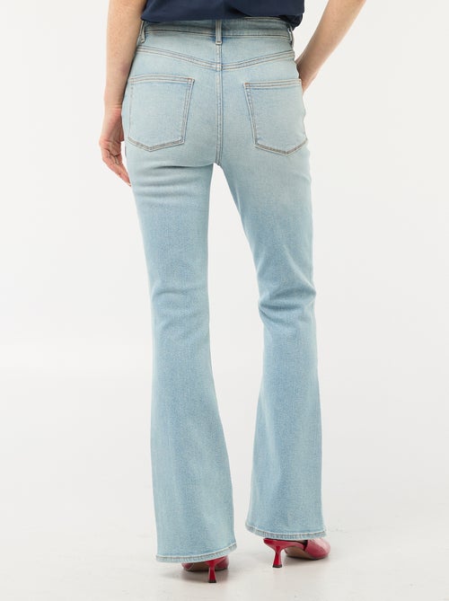 Jean coupe flare/bootcut à taille haute - Kiabi