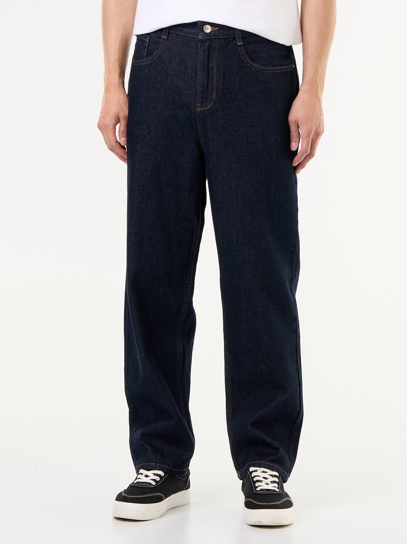 Jean coupe large / relaxed fit Bleu - Kiabi