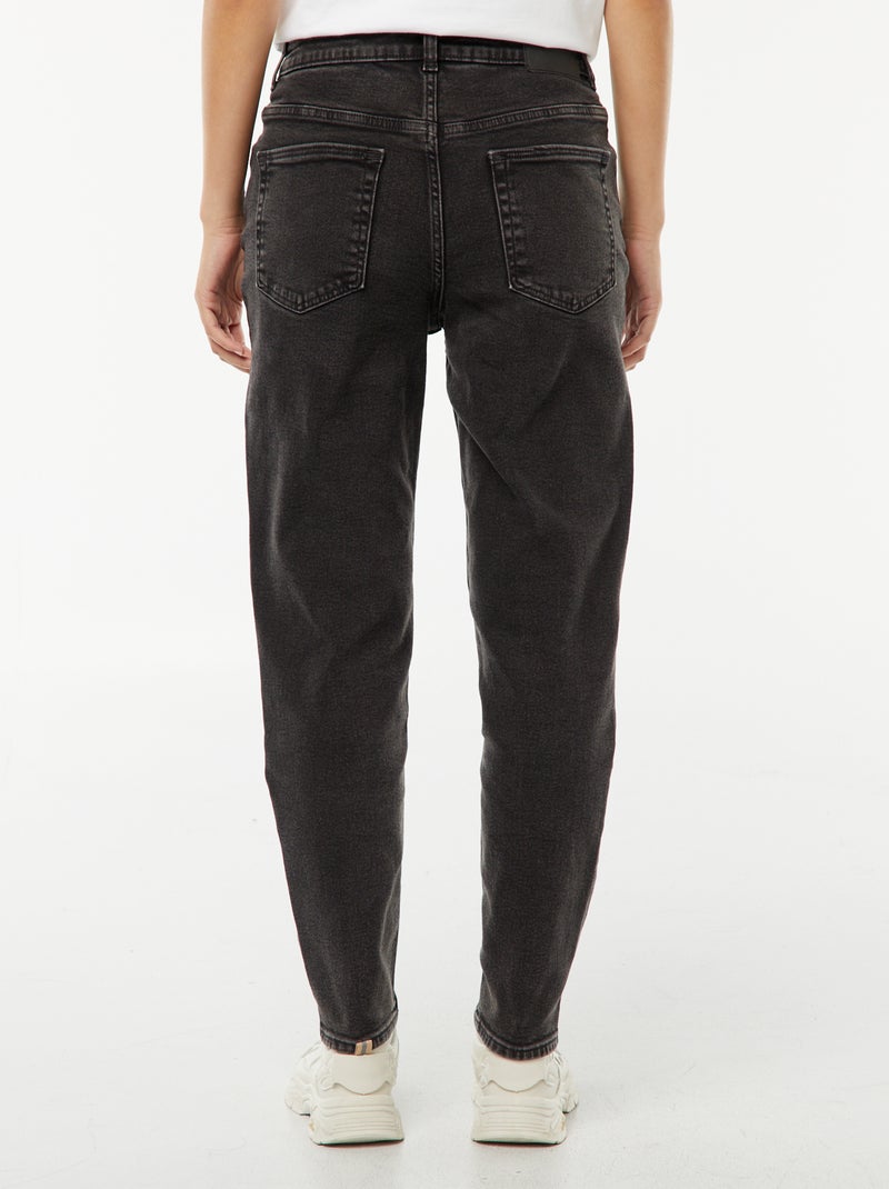 Jean coupe mom - L28 Noir - Kiabi
