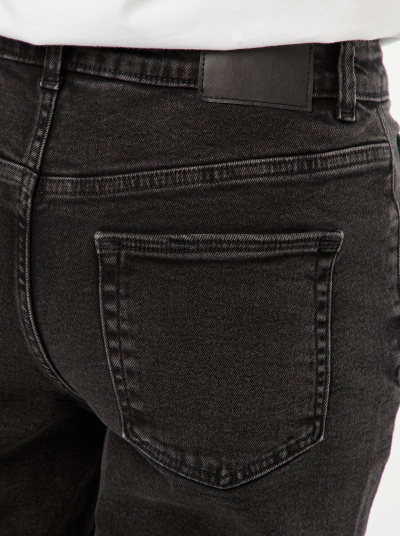 Jean coupe mom - L28 Noir - Kiabi