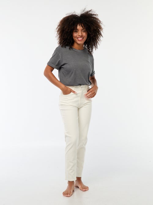 Jean coupe mom - L30 - Kiabi