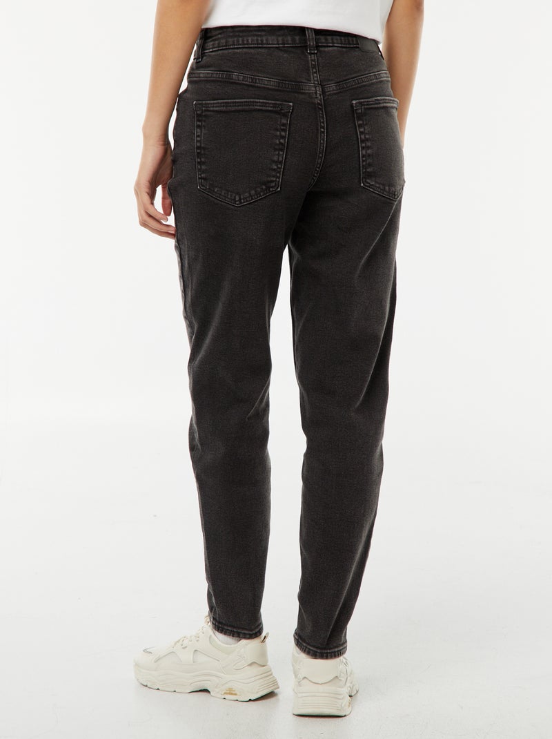 Jean coupe mom - L30 Noir - Kiabi