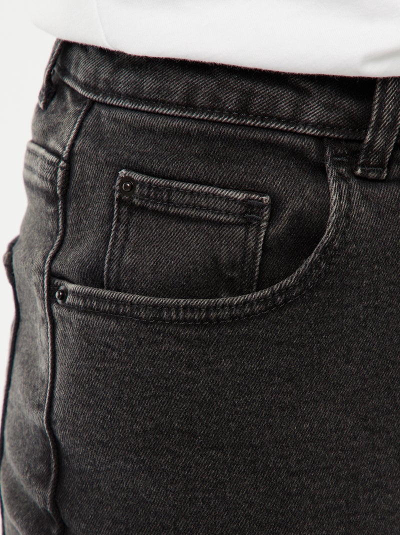 Jean coupe mom - L30 Noir - Kiabi