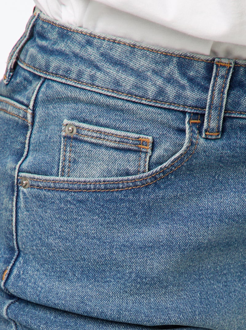 Jean coupe mom - L32 Bleu - Kiabi